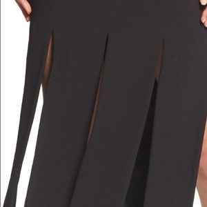 Dress the Population Black Devon Midi Dress